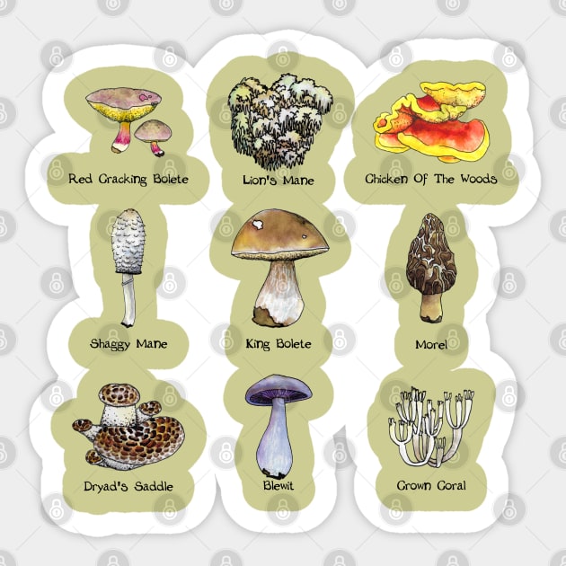Mushroom ID Sticker by ThisIsNotAnImageOfLoss